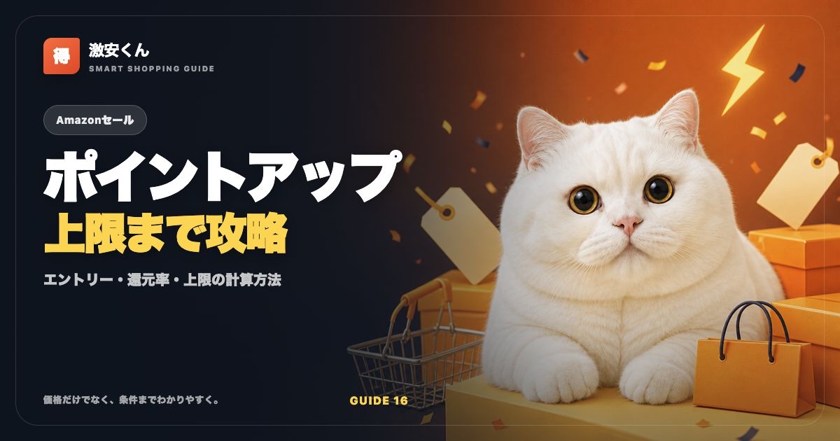 Amazonポイントアップキャンペーン攻略｜計算方法・上限・注意点